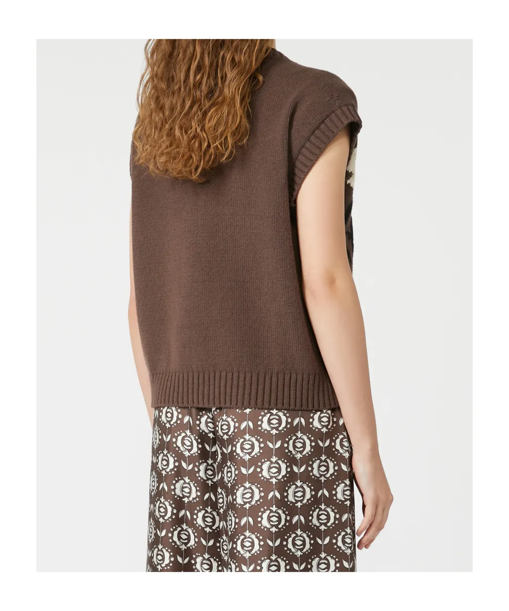 Inlaid Cotton-Blend Gilet