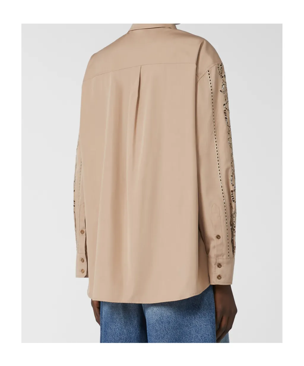 Relaxed-Fit Embroidered Poplin Shirt