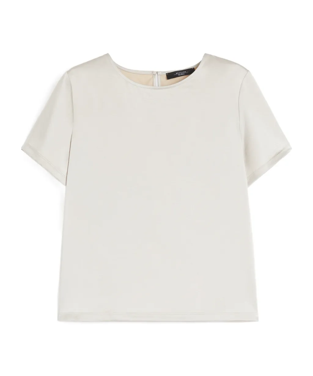 Weekend Max Mara Gilbert Keyhole Cut-Out Crewneck T-Shirt