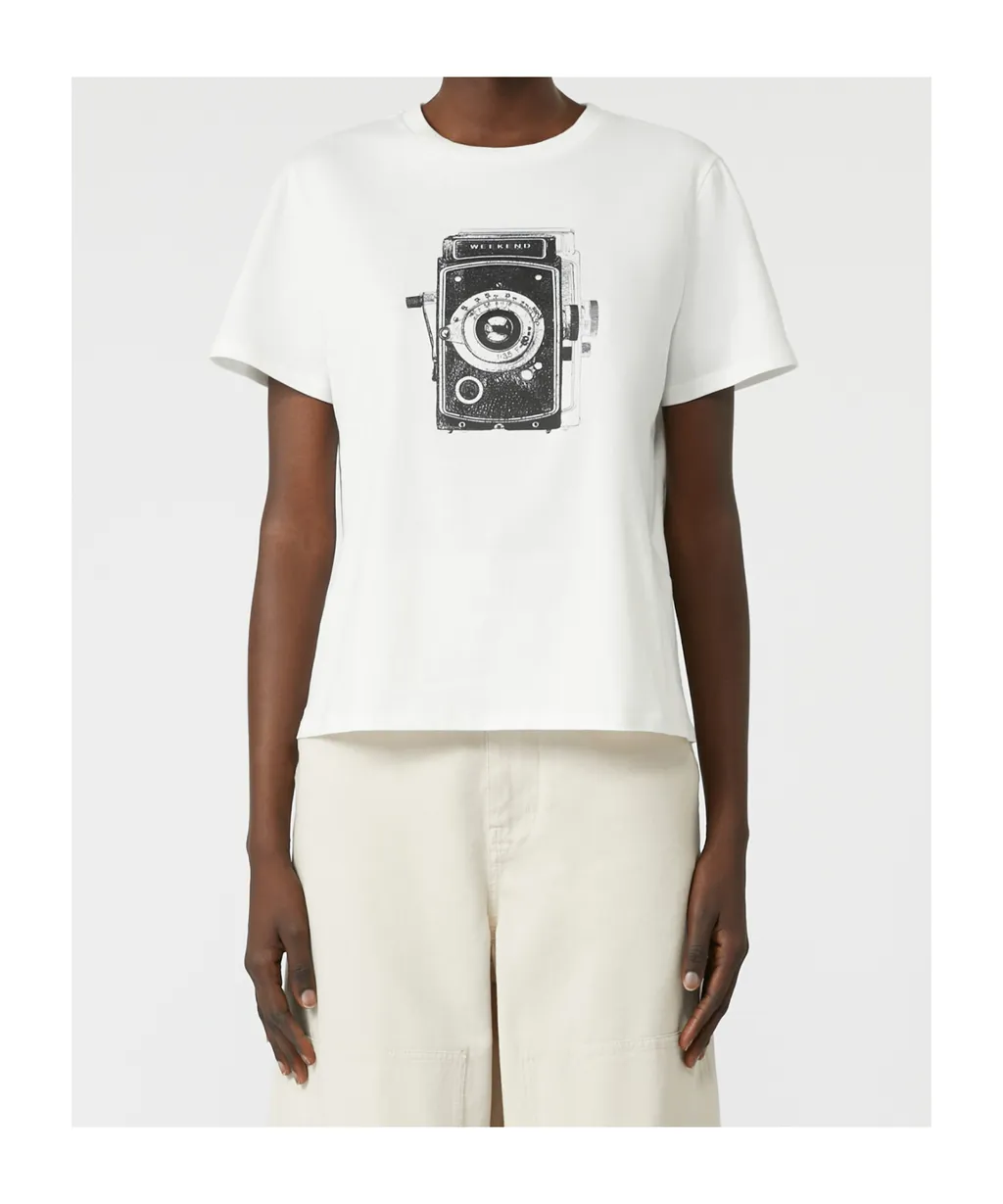 Weekend Max Mara Graphic Printed Crewneck T-Shirt