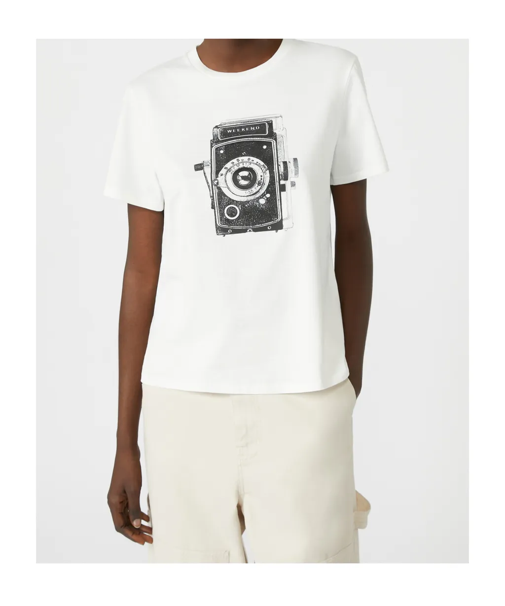 Weekend Max Mara Graphic Printed Crewneck T-Shirt