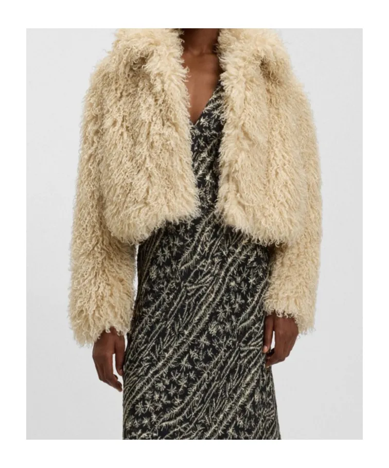 Boss Hugo Boss Faux Fur Cropped Jacket