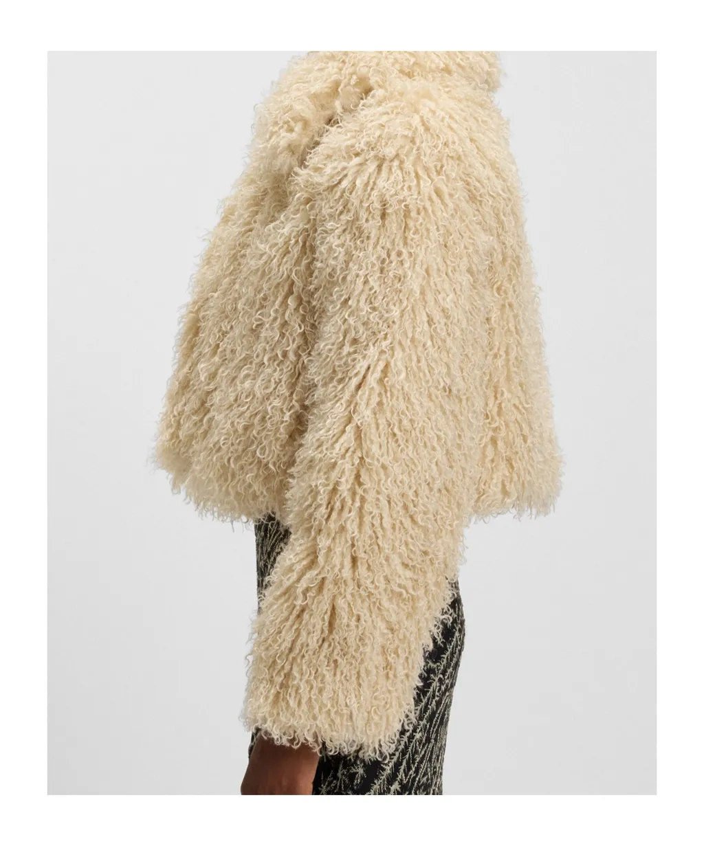 Boss Hugo Boss Faux Fur Cropped Jacket