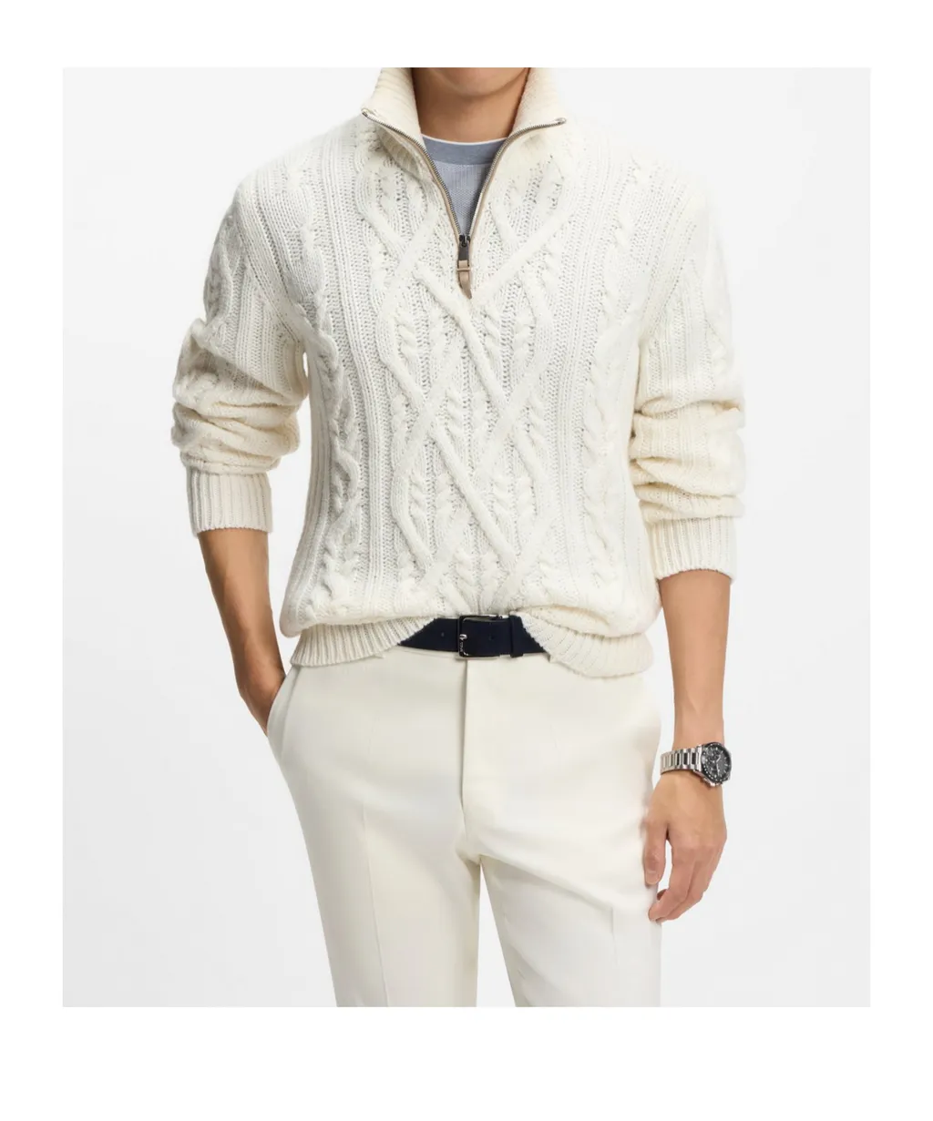 Boss Hugo Boss Half-Zipped High Neck Jumper