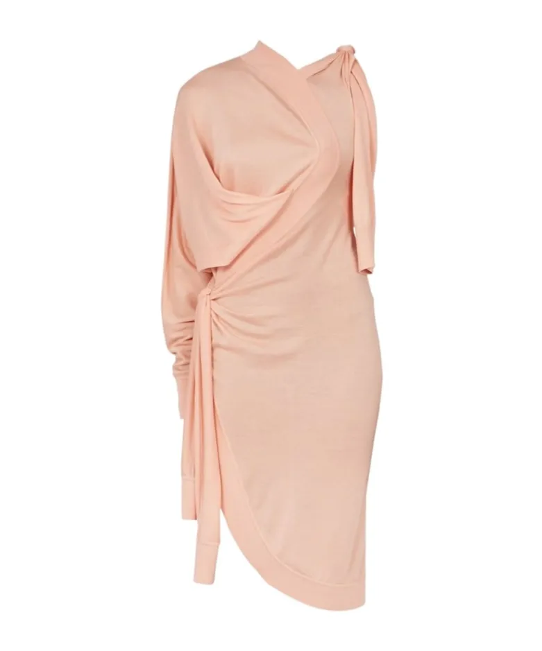 Ferragamo Asymmetric Knitted Dress