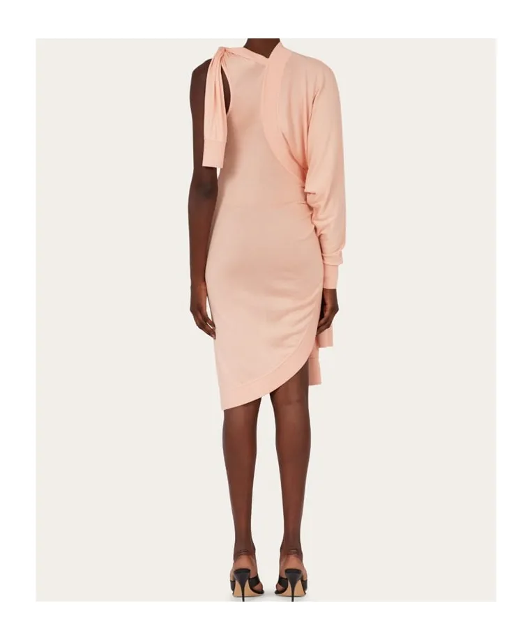 Ferragamo Asymmetric Knitted Dress