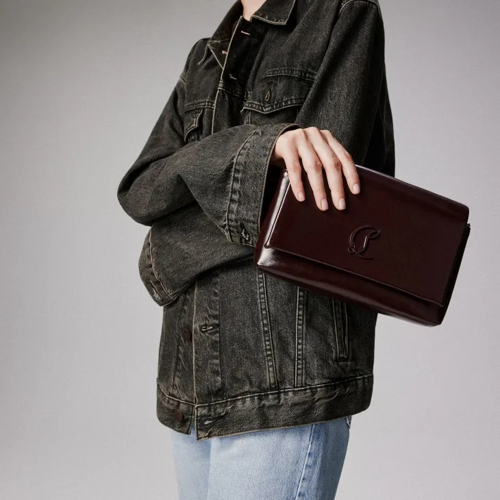 Christian Louboutin Loubi54 Foldover Top Shoulder Bag