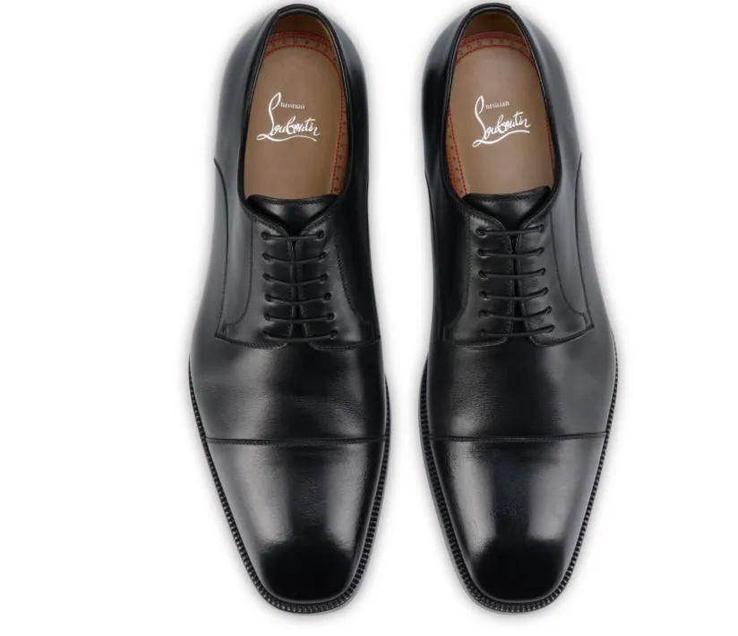 Christian Louboutin Almond Toe Lace-Up Shoes