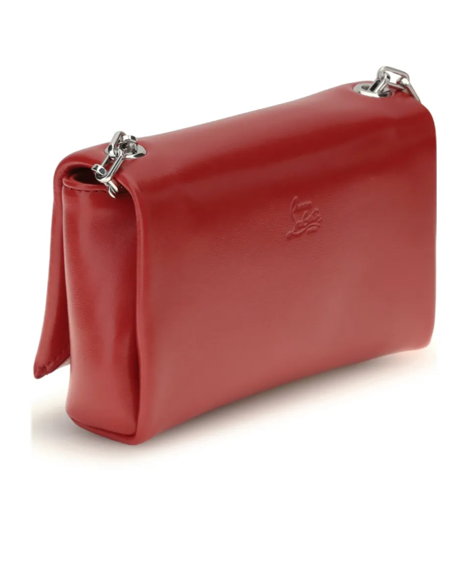 Logo Calfskin Shoulder Bag