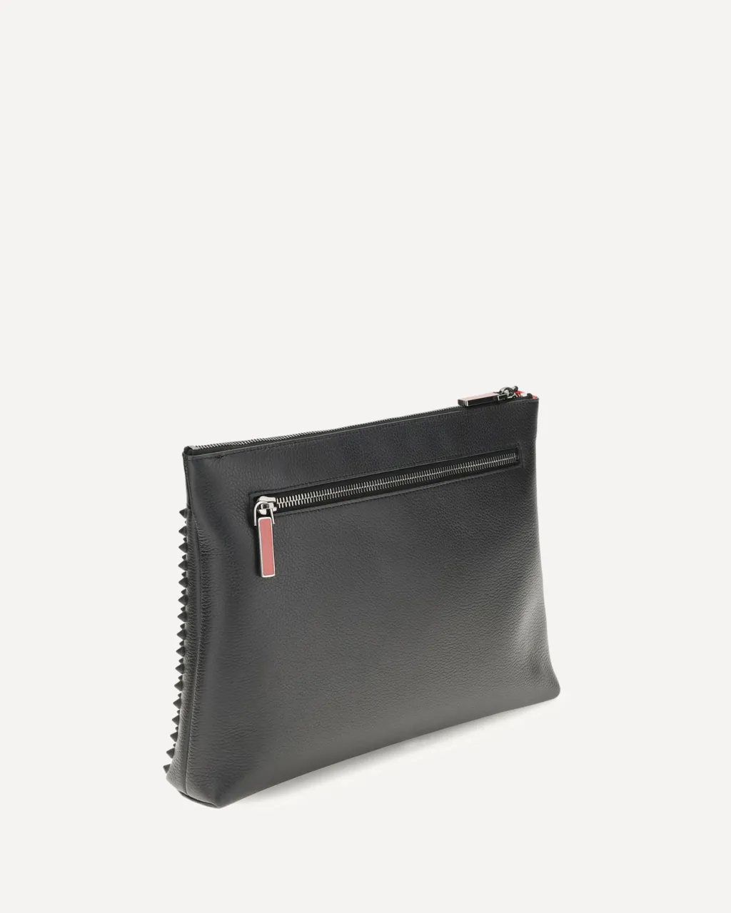 Funky Spiked Leather Clutch Bag