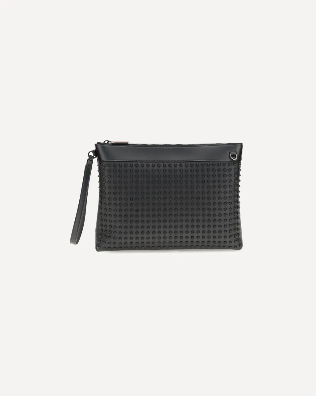 Funky Spiked Leather Clutch Bag