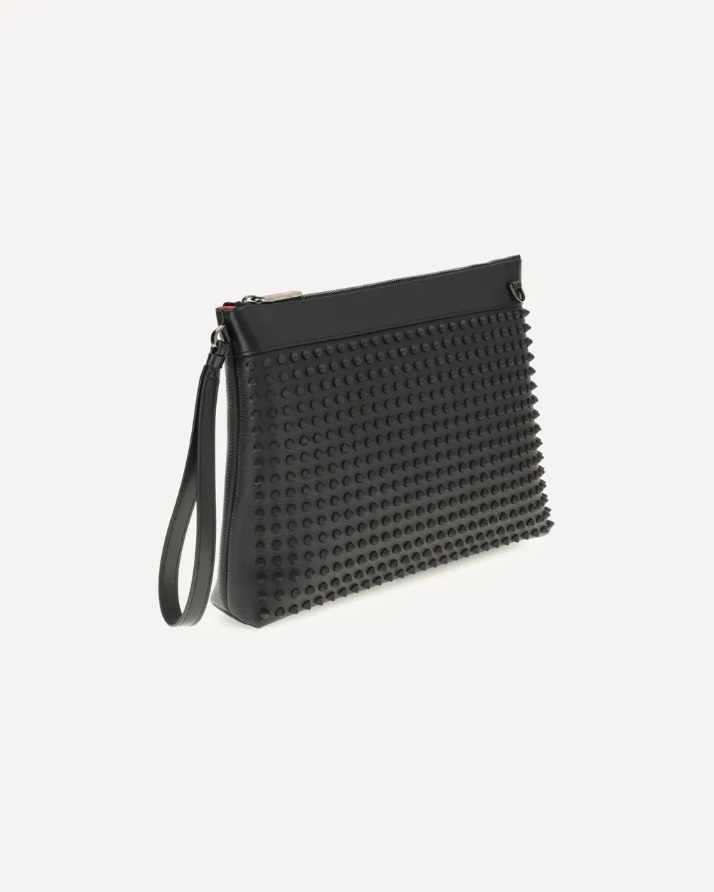 Funky Spiked Leather Clutch Bag