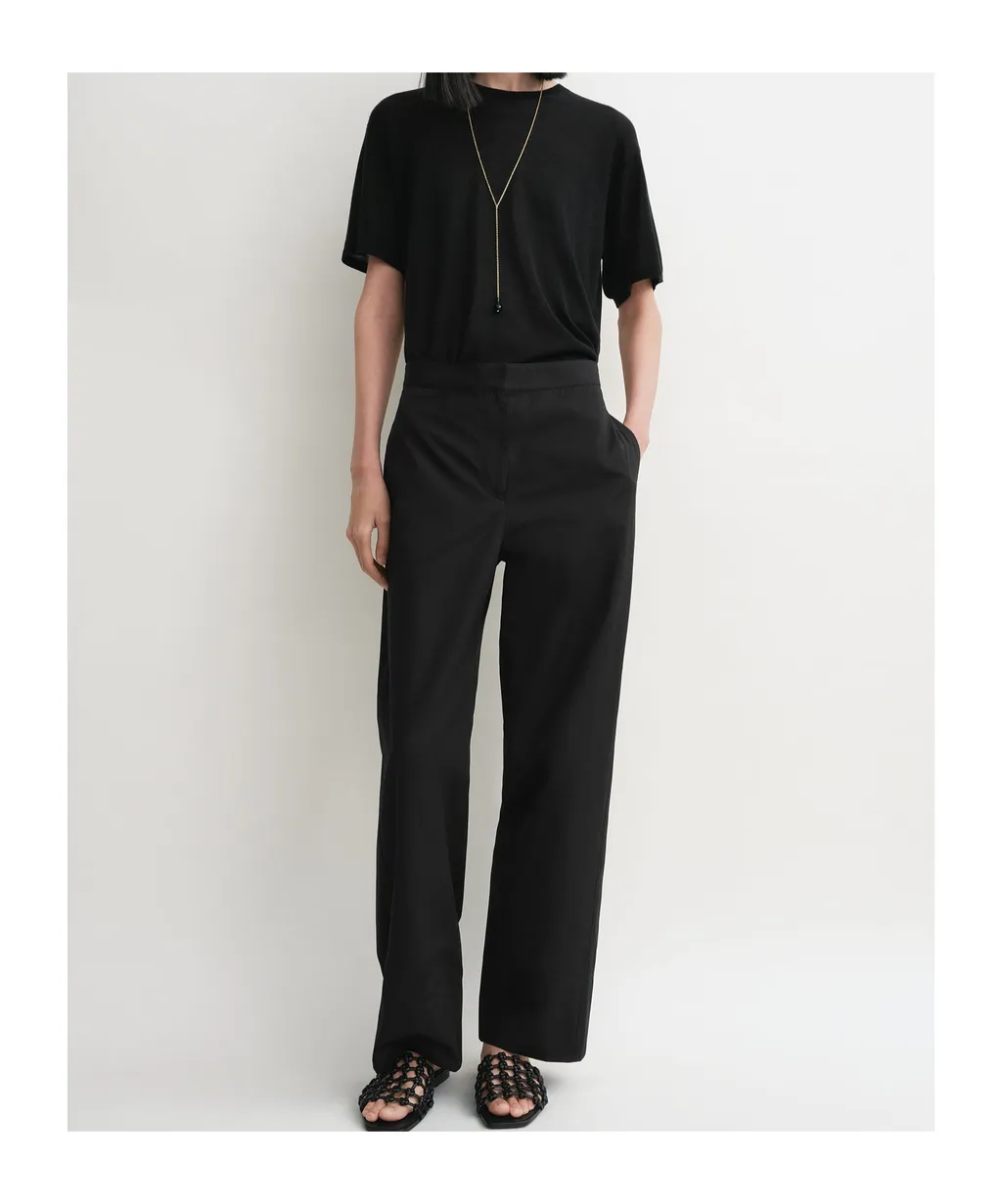 TotÊMe Twisted-Seam Straight Leg Trousers