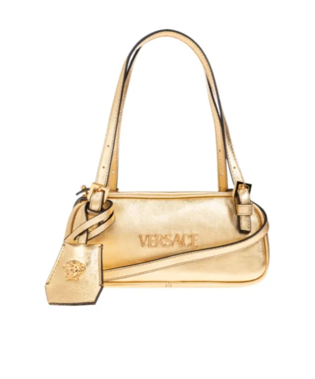 Versace Tag Bowling Zipped Mini Shoulder Bag