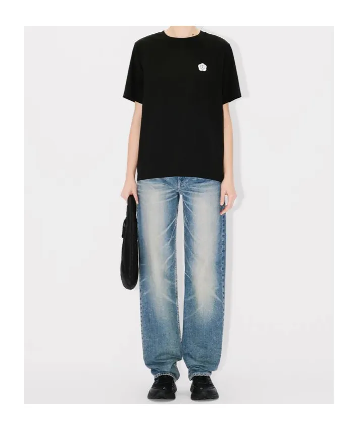 Kenzo Boke Flower Embroidered Crewneck T-Shirt