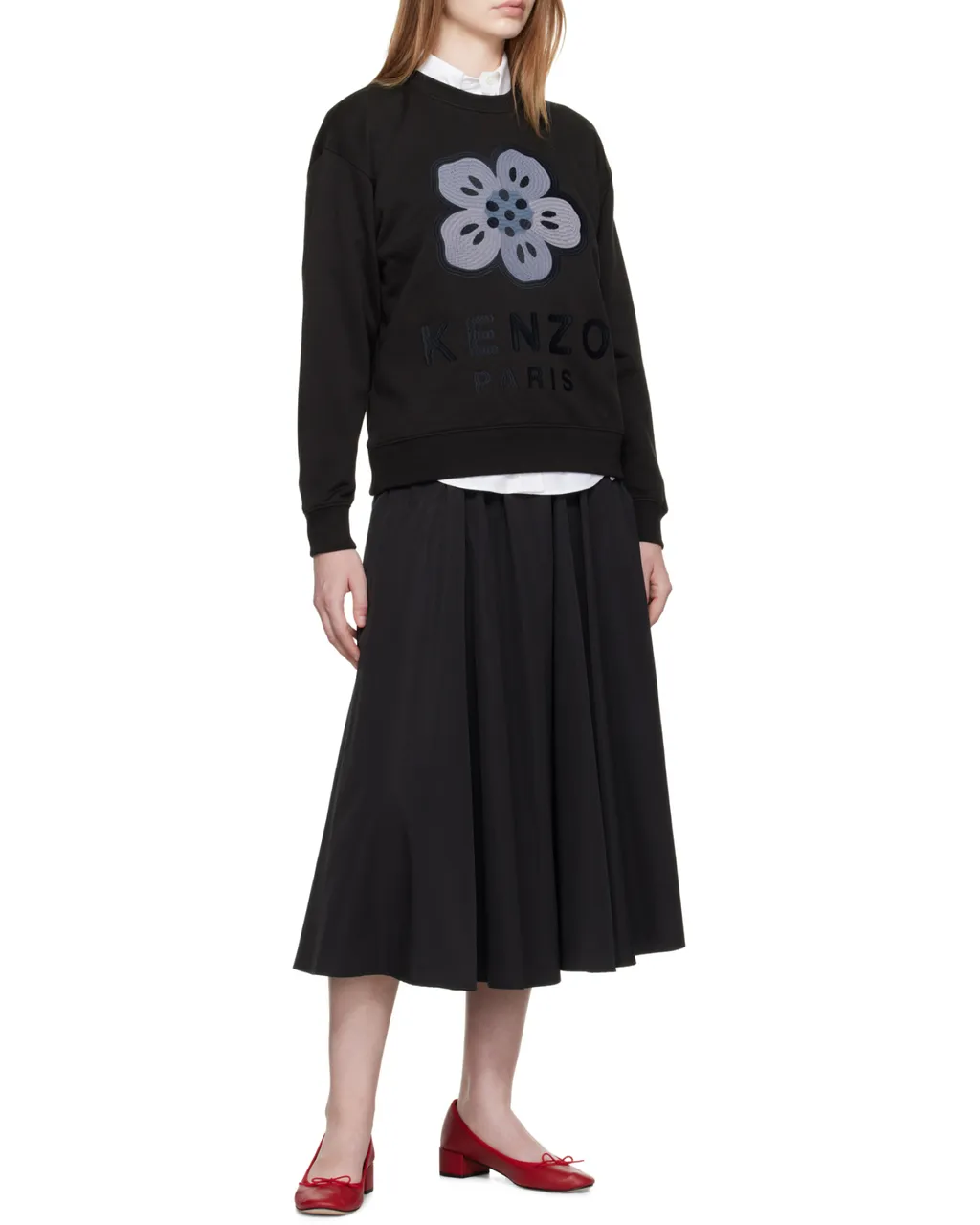 Kenzo Boke Flower Embroidered Sweatshirt