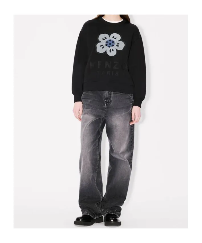 Kenzo Boke Flower Embroidered Sweatshirt