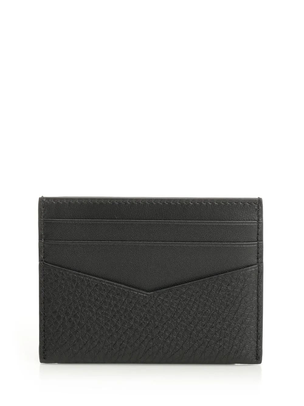 Card Holder In Grained Leather