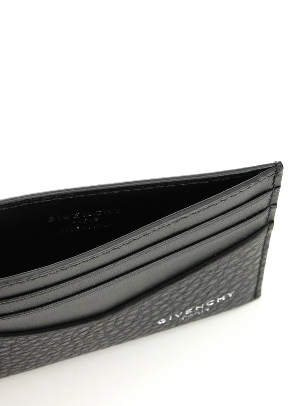 Card Holder In Grained Leather