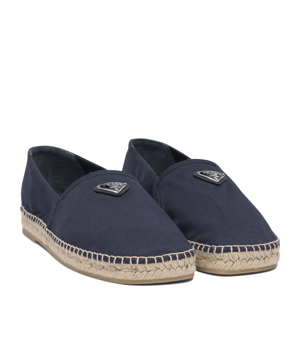 Prada Triangle-Logo Espadrilles