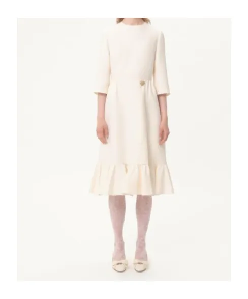 Crepe Couture Midi Dress