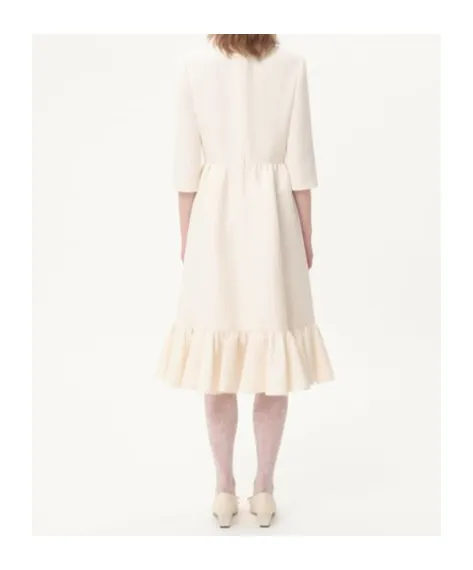 Crepe Couture Midi Dress