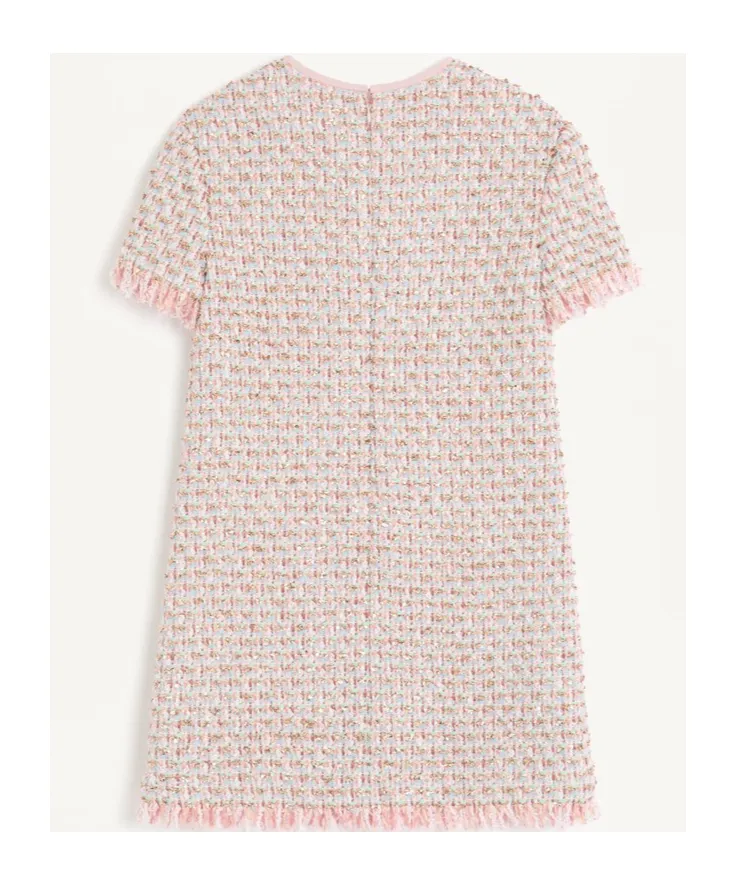 Valentino Embellished Fringed Edge Dress