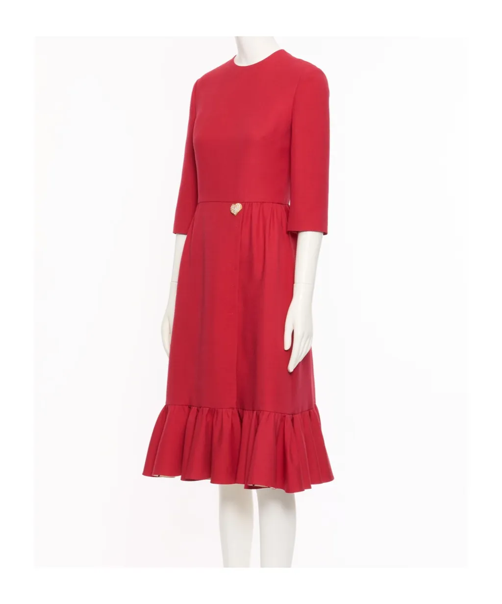 Crepe Couture Midi Dress