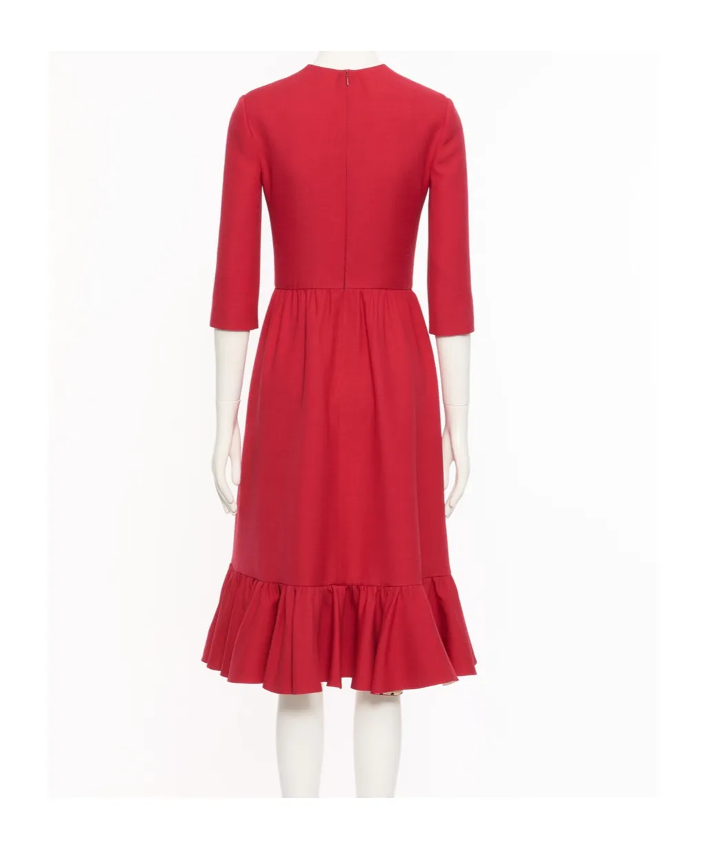 Crepe Couture Midi Dress