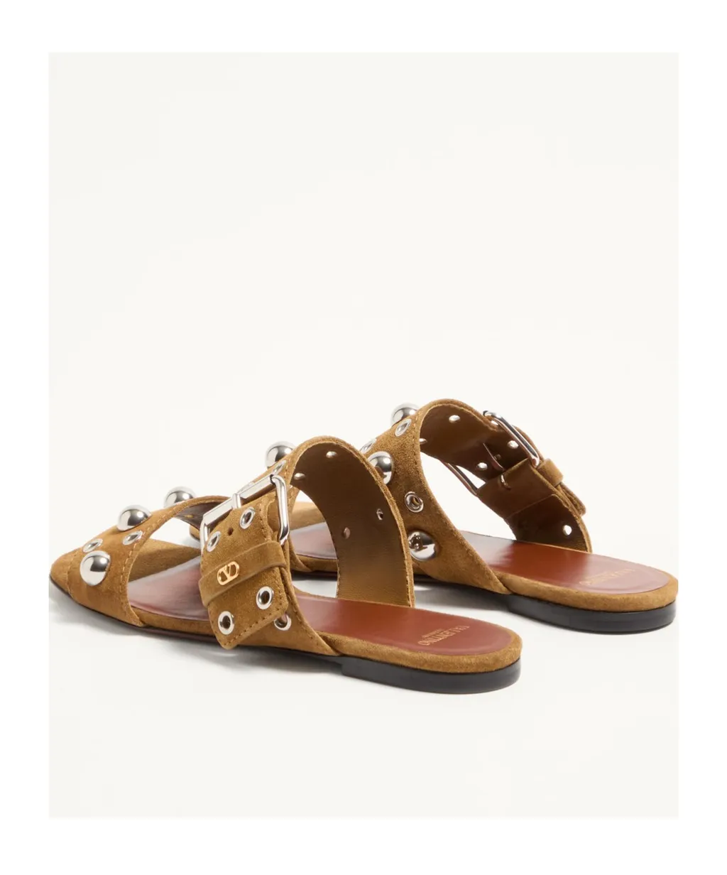 NellcÔTe Crust Leather Slide Sandal