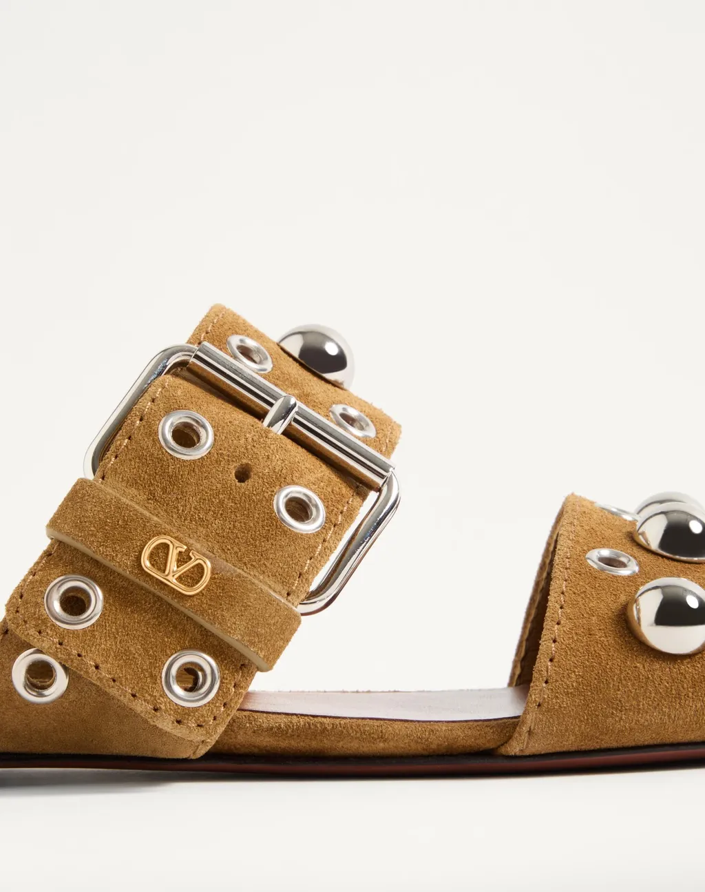 NellcÔTe Crust Leather Slide Sandal