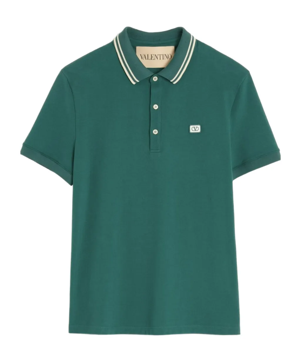 Valentino Garavani Logo Embroidered Polo Shirt