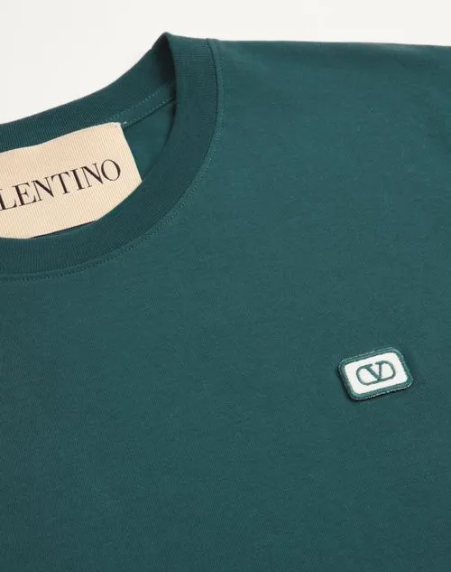 Valentino Garavani Logo Patch Crewneck T-Shirt