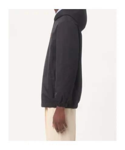 Nylon Hooded Jacket With Vlogo Patch