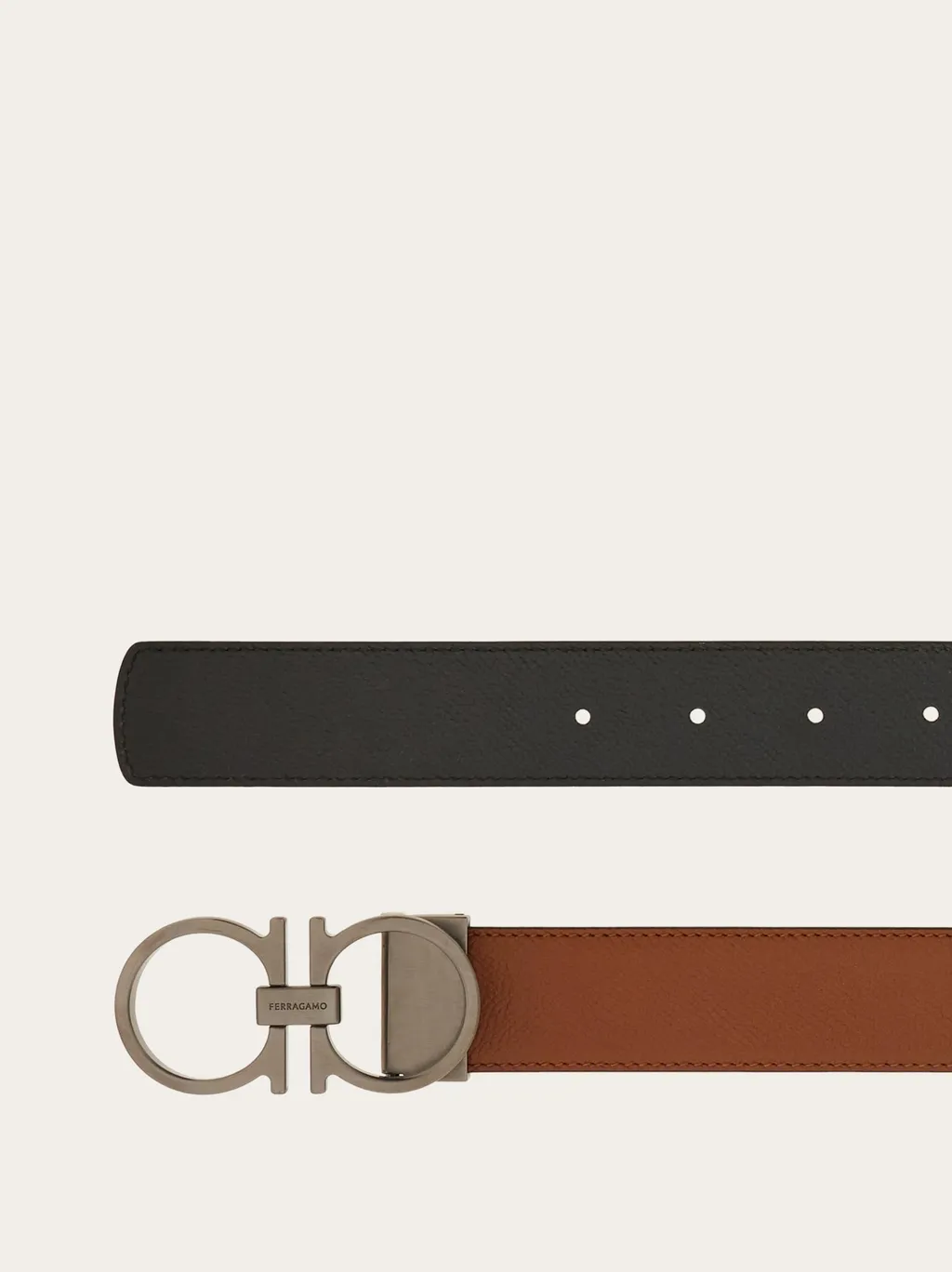 Ferragamo Gancini Buckle Reversible Belt