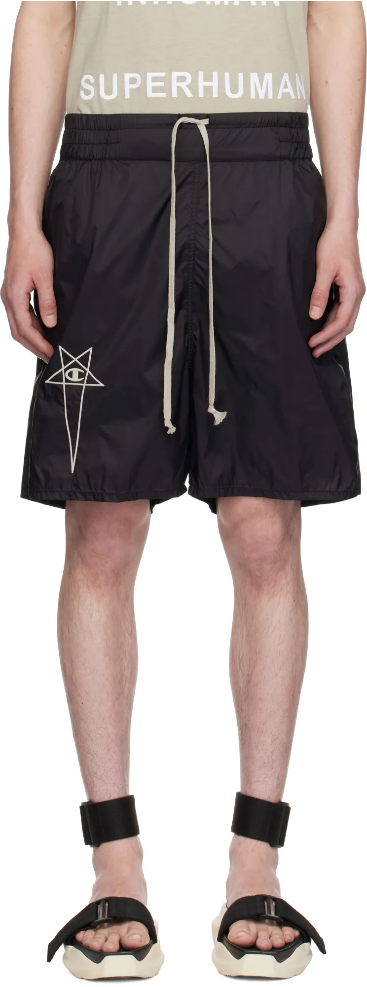 Rick Owens X Champion Drawstring Bermuda Shorts
