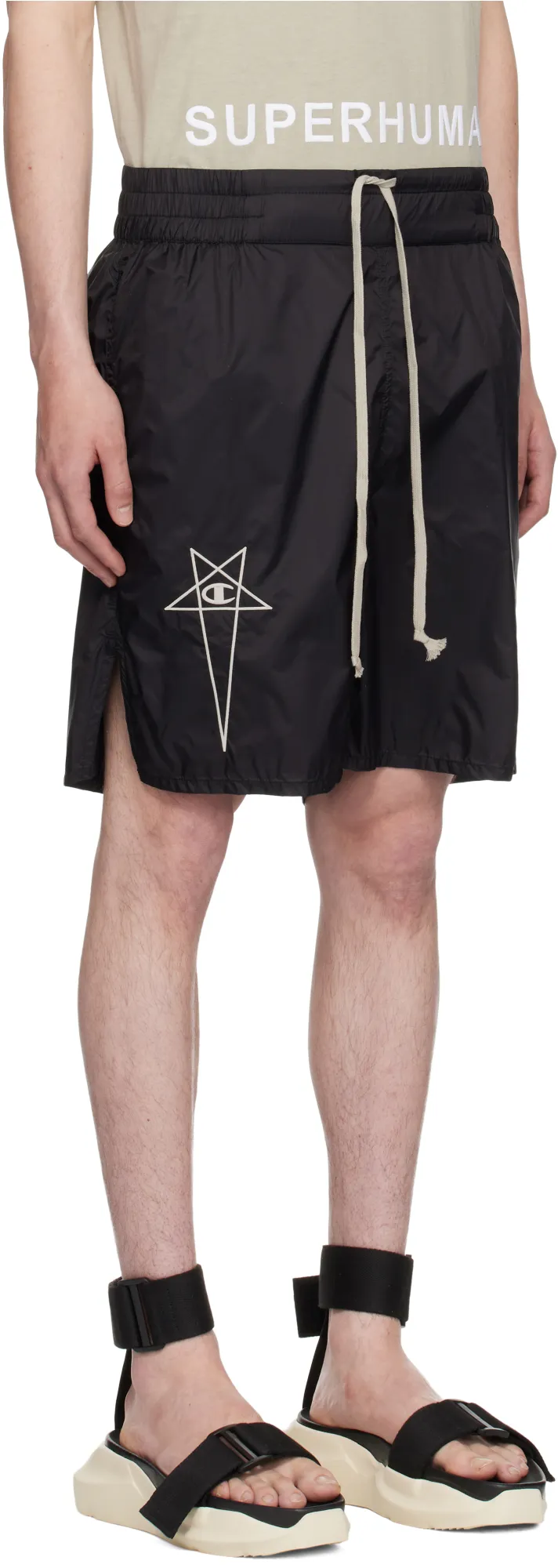 Rick Owens X Champion Drawstring Bermuda Shorts