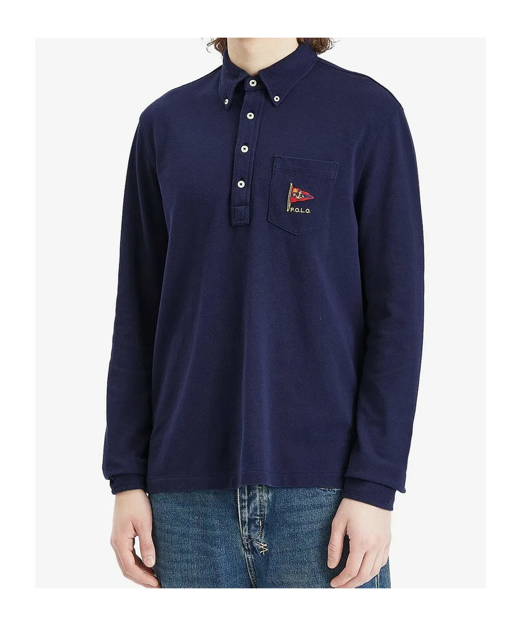 Polo Ralph Lauren Logo Embroidered Long Sleeved Polo Shhirt