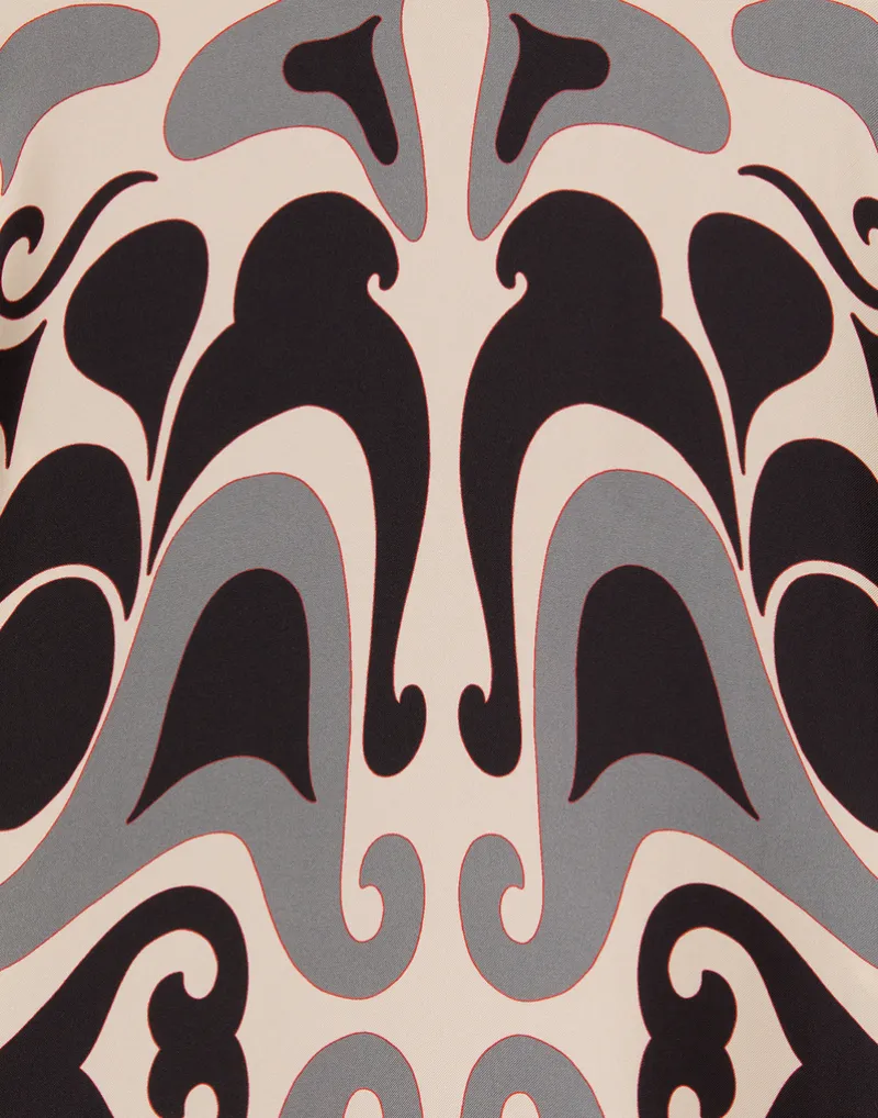 La Doublej Bell Sleeve Patterned Dress