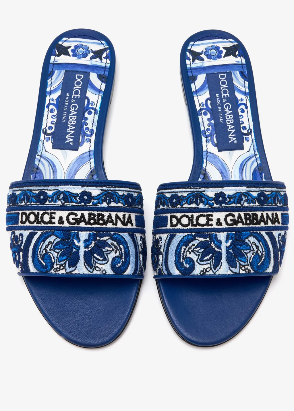 Dolce & Gabbana Logo Detailed Slip-On Slides