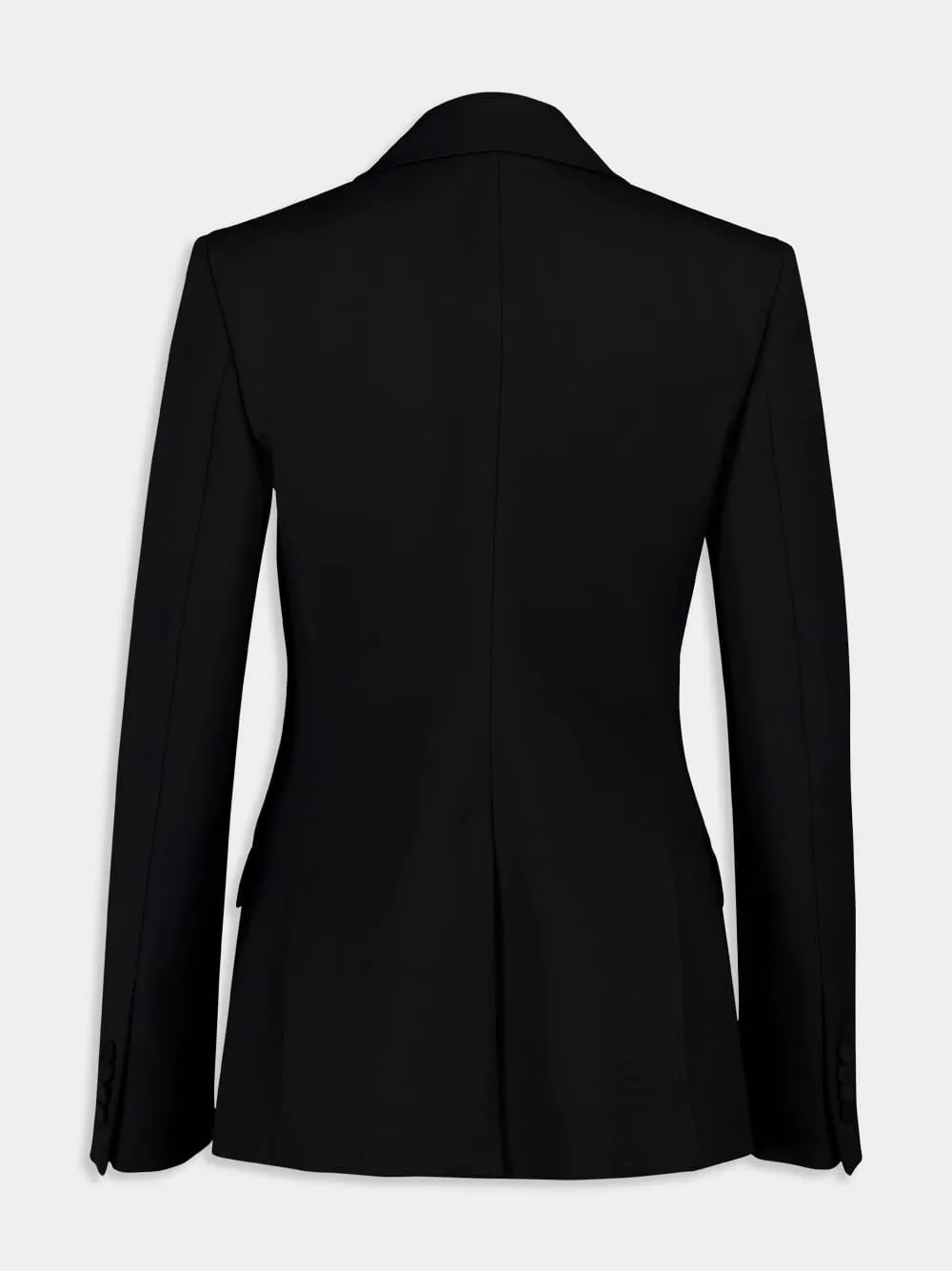 Single-Button Wool Blazer