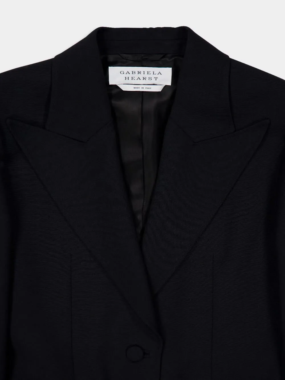 Single-Button Wool Blazer