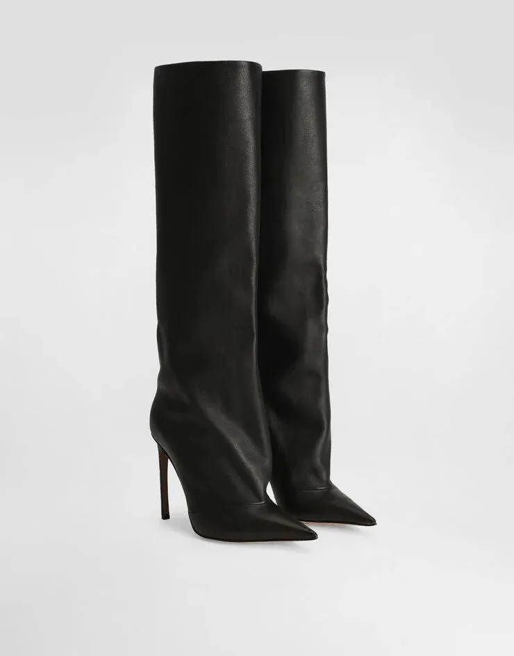 Dolce & Gabbana Devotion Pointed Toe Boots