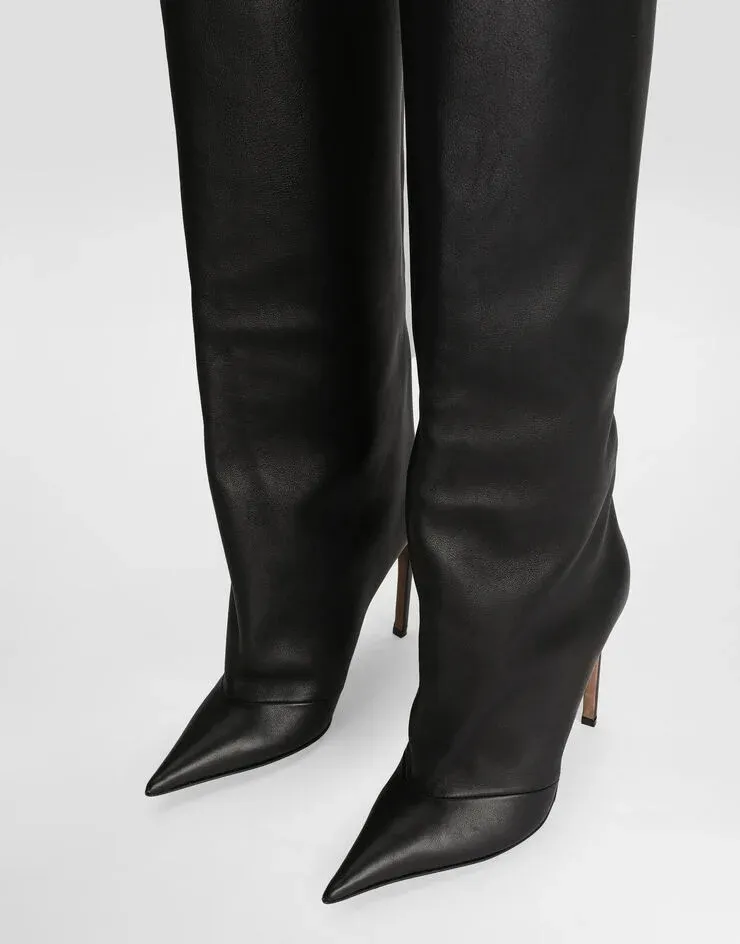 Dolce & Gabbana Devotion Pointed Toe Boots