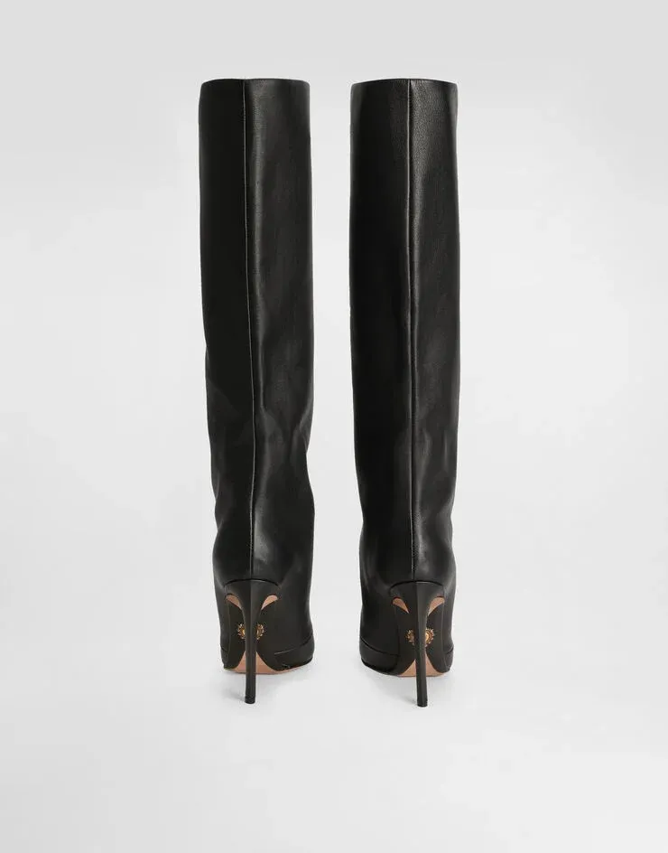Dolce & Gabbana Devotion Pointed Toe Boots