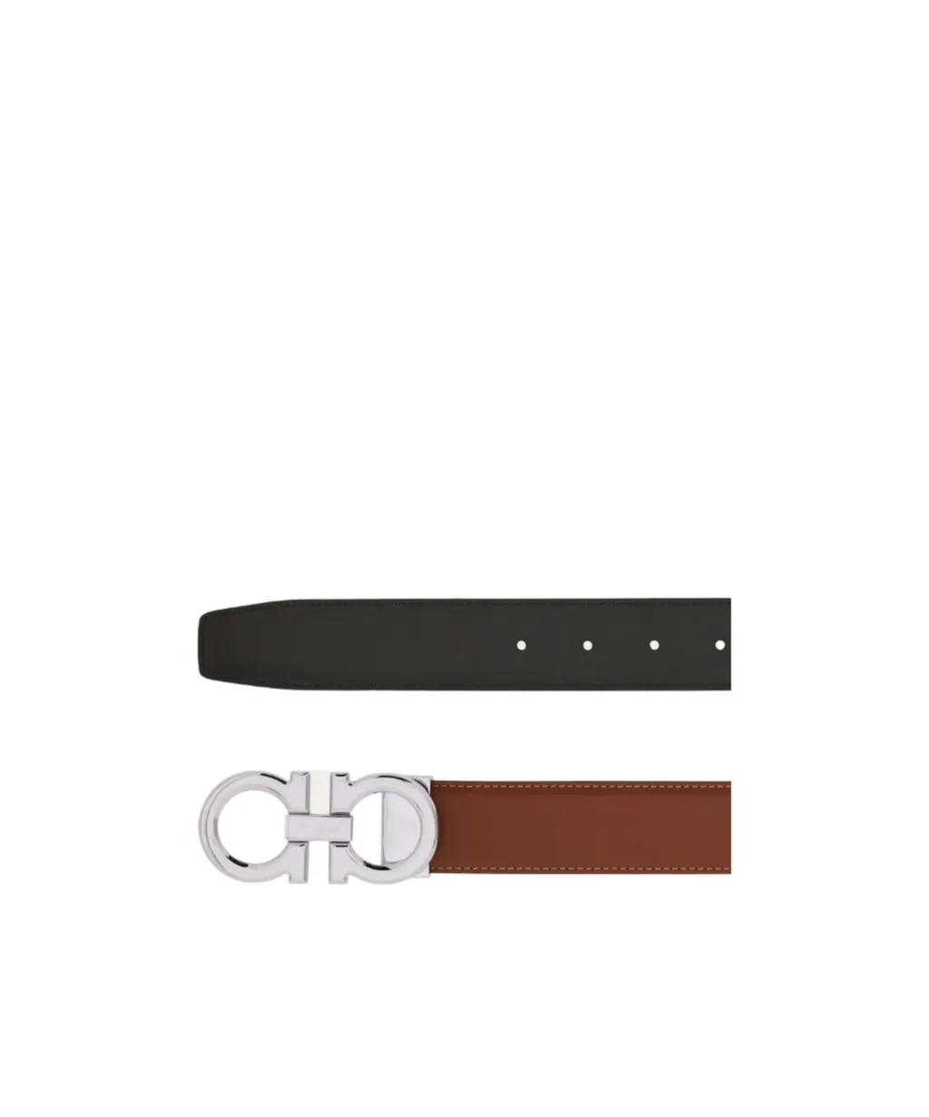 Ferragamo Reversible Gancini Buckle Belt
