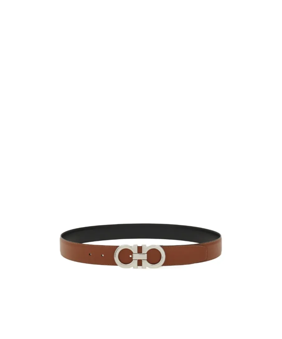 Ferragamo Reversible Gancini Buckle Belt