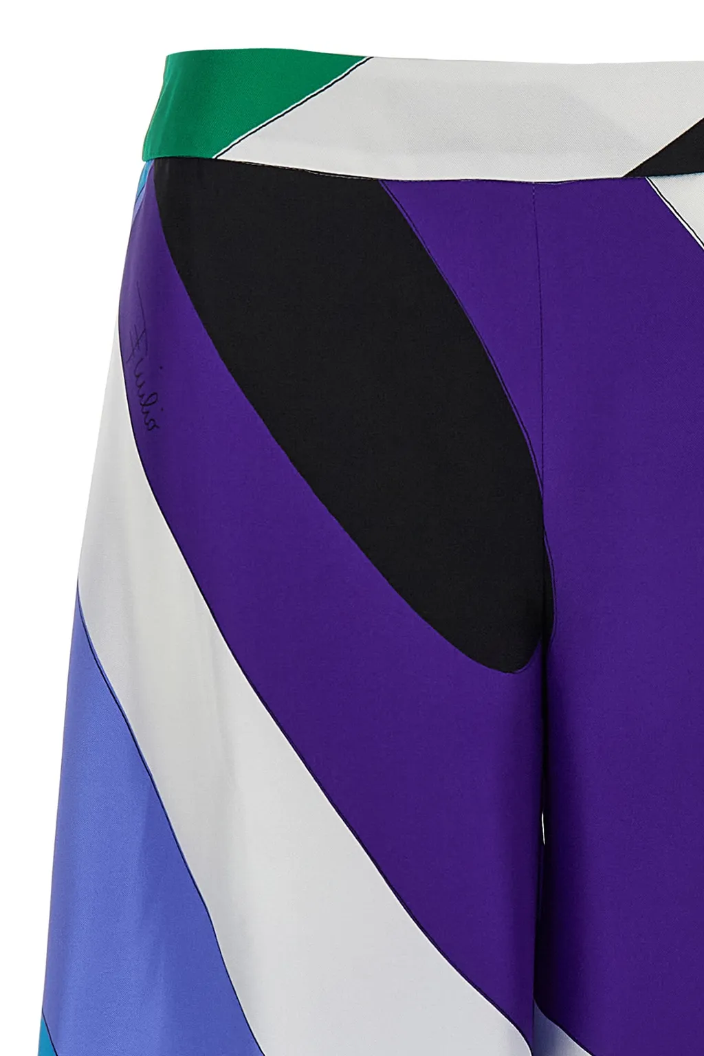 Pucci Maddalena-Print Satin Trousers