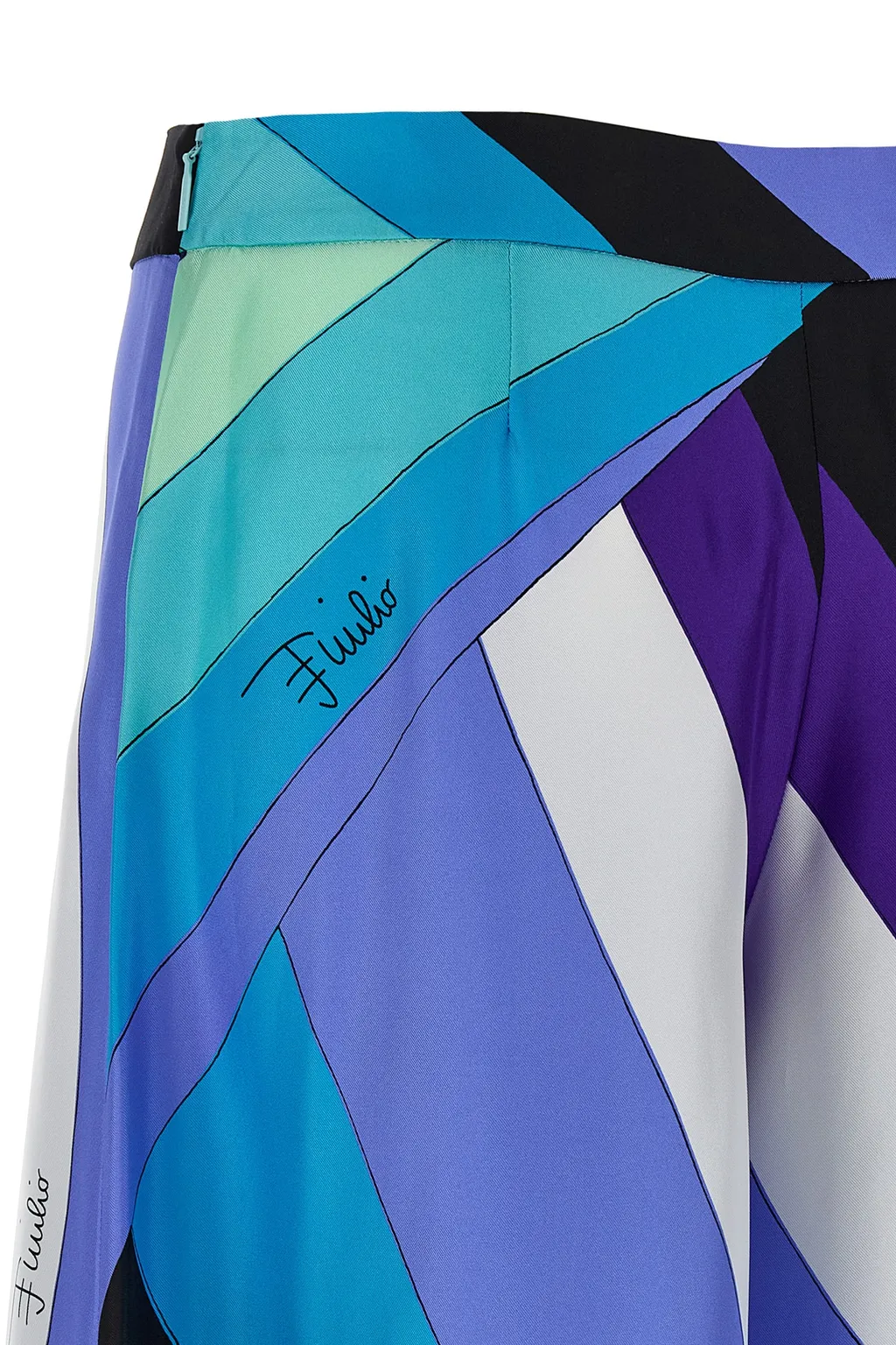 Pucci Maddalena-Print Satin Trousers