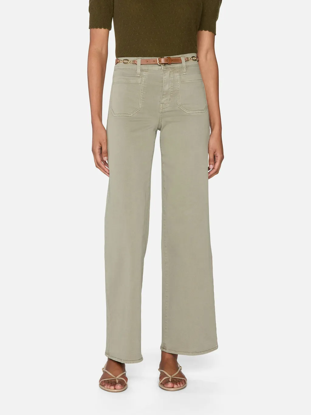 Frame Le Slim Palazzo Modernist Pocket Flared Jeans